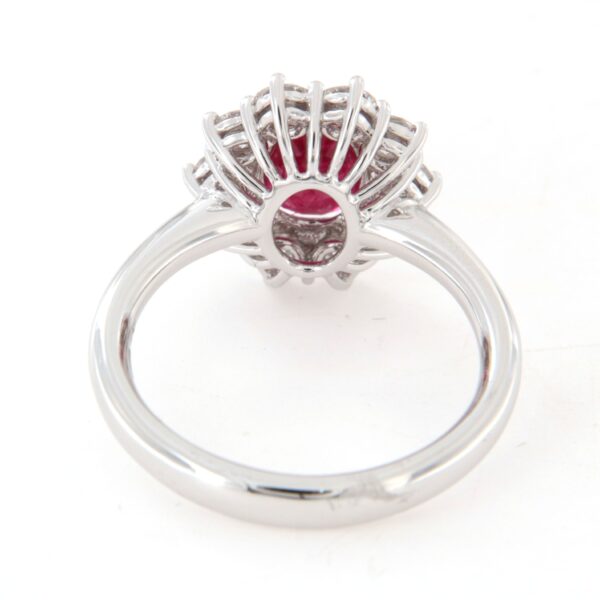 Anello Rubino Contorno Diamanti Crivelli - immagine 6