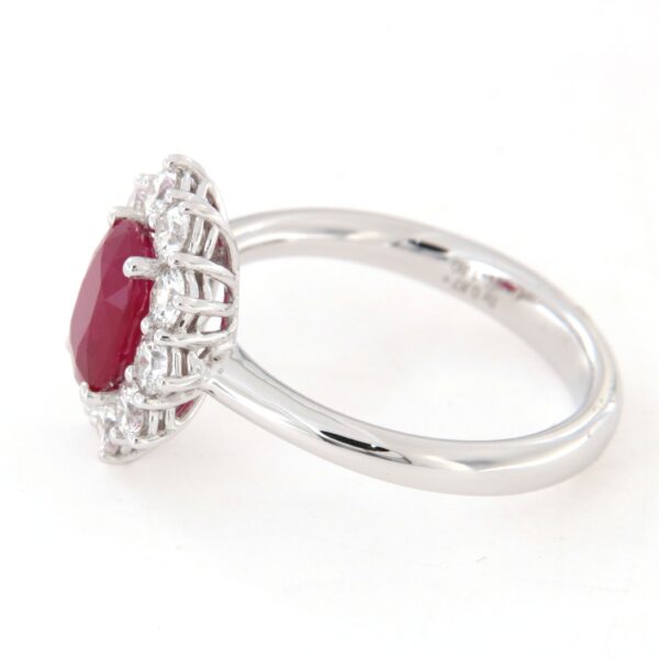 Anello Rubino Contorno Diamanti Crivelli - immagine 5