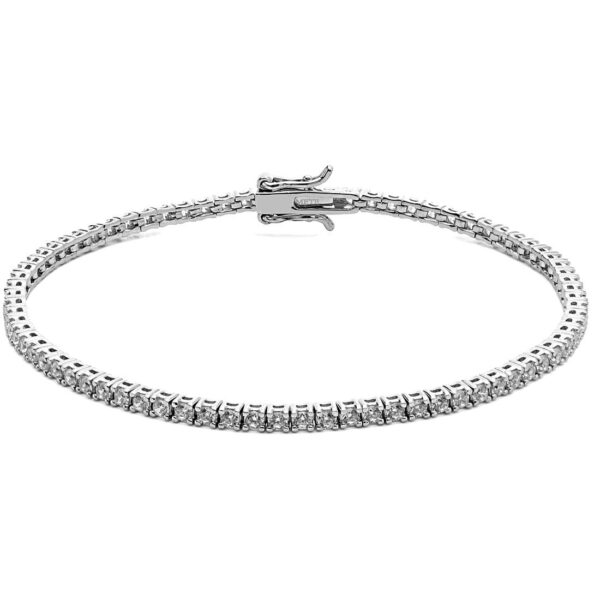 Bracciale argento 925 Tennis Zirconi Bianchi