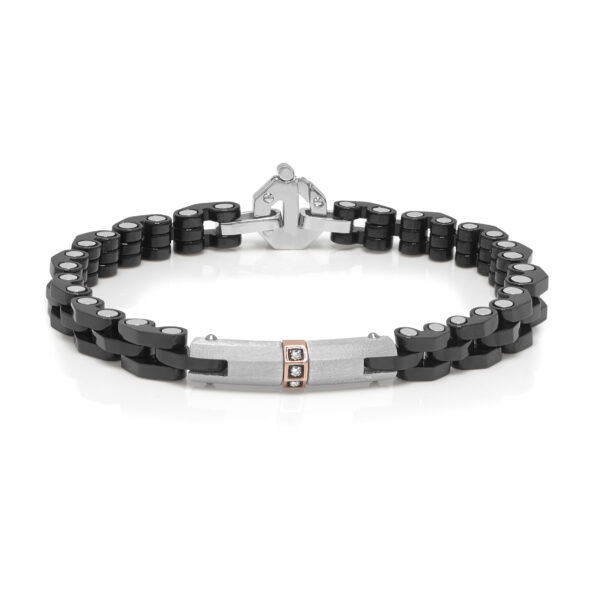 Bracciale Barakà Uomo Diamante Oro Rosa BR281211