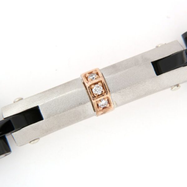 Bracciale Barakà Uomo Diamante Oro Rosa BR281211 - immagine 5