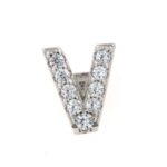 Charms Marcello Pane Componibile Lettera V Argento