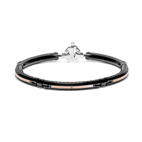 Bracciale Barakà Uomo Diamante Oro Rosa BR241121