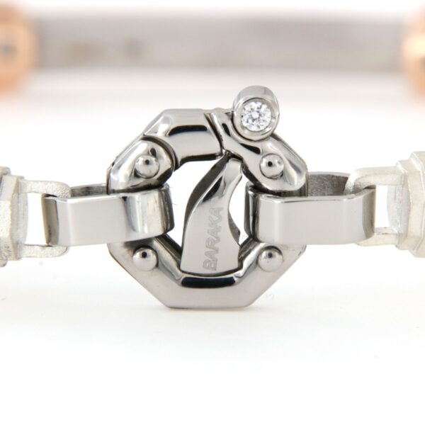 Bracciale Barakà Uomo Diamanti Neri Oro BR283081 - immagine 4