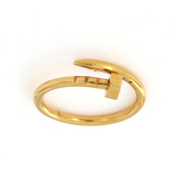 Anello Chiodo Acciaio Dorato Oroshop