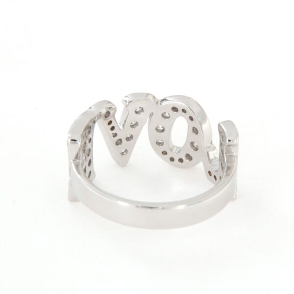 Anello Scritta Love Diamanti Crivelli - immagine 5