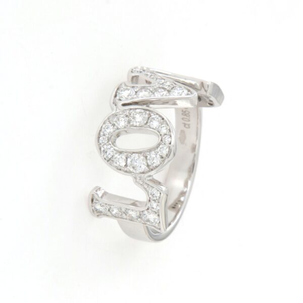 Anello Scritta Love Diamanti Crivelli - immagine 7