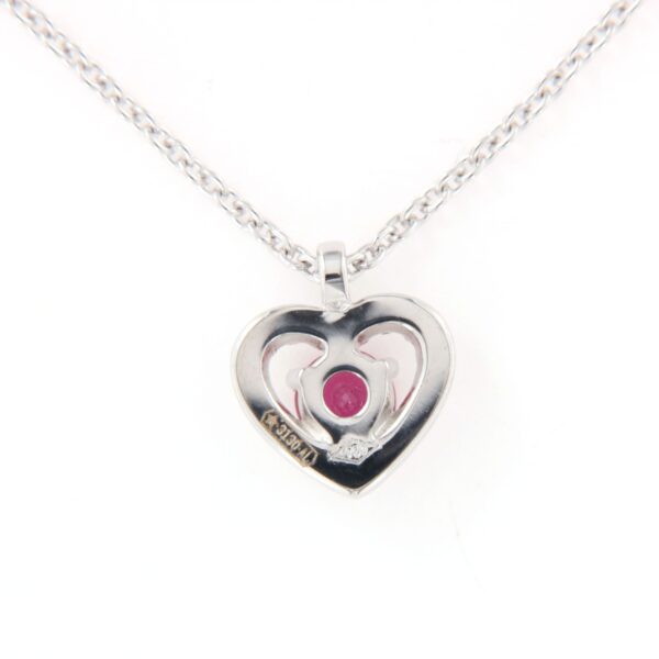 Collier Cuore Rubino Diamanti Crivelli - immagine 4