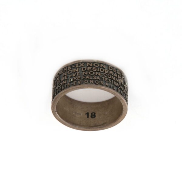Anello Argento Brunito Uomo Giannotti Vittorio