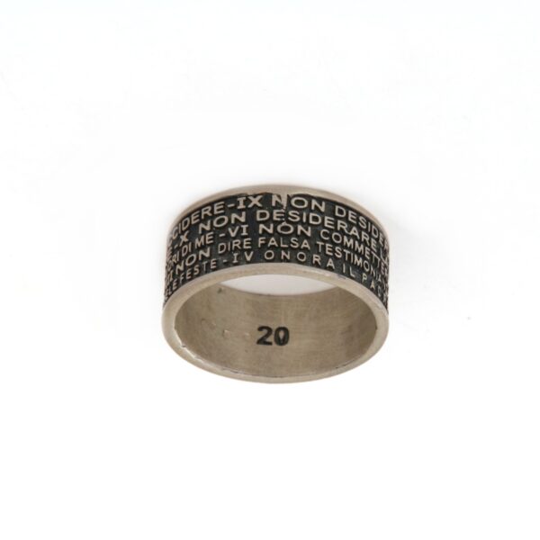 Anello Argento Brunito Uomo Giannotti Vittorio