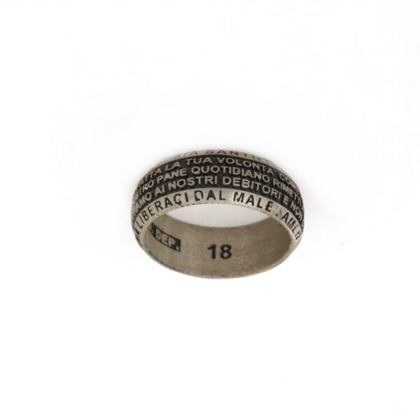 Anello Argento Brunito Uomo Giannotti Vittorio