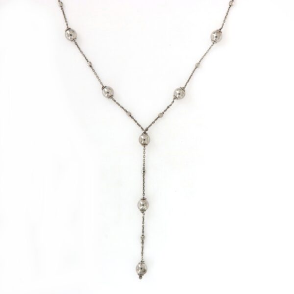 Collana Argento  A Y  Palline Oroshop