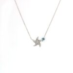 Collana Argento Stella Marina Zirconi Kurshuni