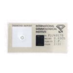Diamante in Certificato IGI ct 0.63 I IF F2J49175