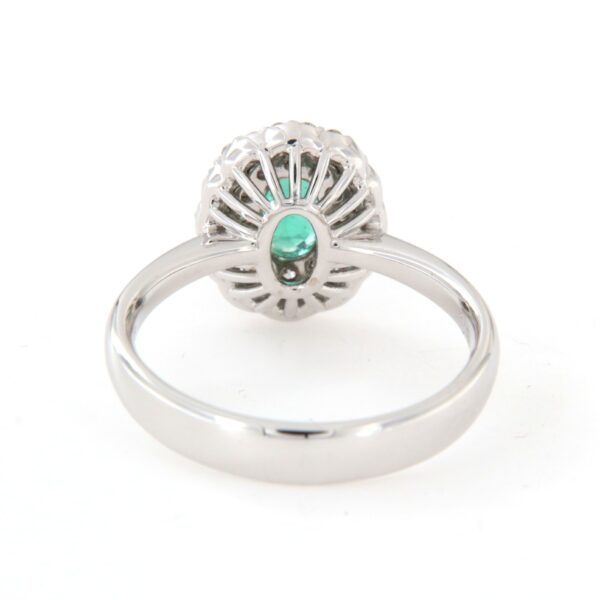 Anello Smeraldo Contorno Diamanti Crivelli - immagine 4