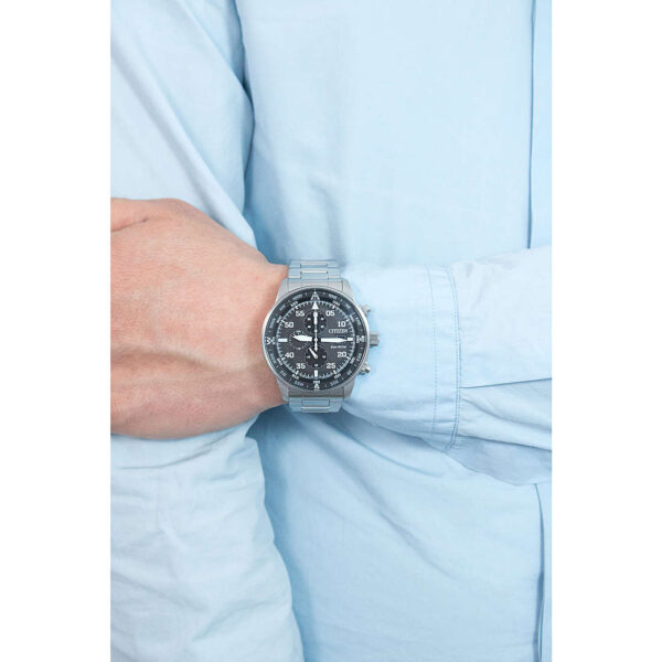 Orologio Citizen EcoDrive Aviator Crono CA0690-88E - immagine 3