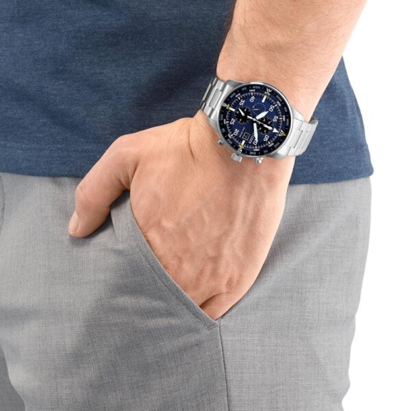 Orologio Citizen EcoDrive Aviator Crono CA0690-88L - immagine 3