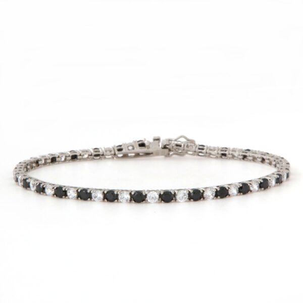 Bracciale Tennis Argento Zirconi Bianchi Oroshop