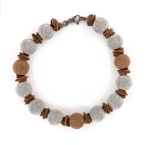 Collana Argetno Sfere Brillantinate Giodoro