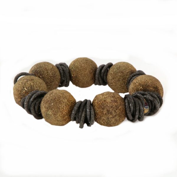 Bracciale Argento Sfere Brillantinate Giodoro