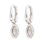 Orecchini Monachina Oro Bianco Diamanti Crivelli - immagine 3