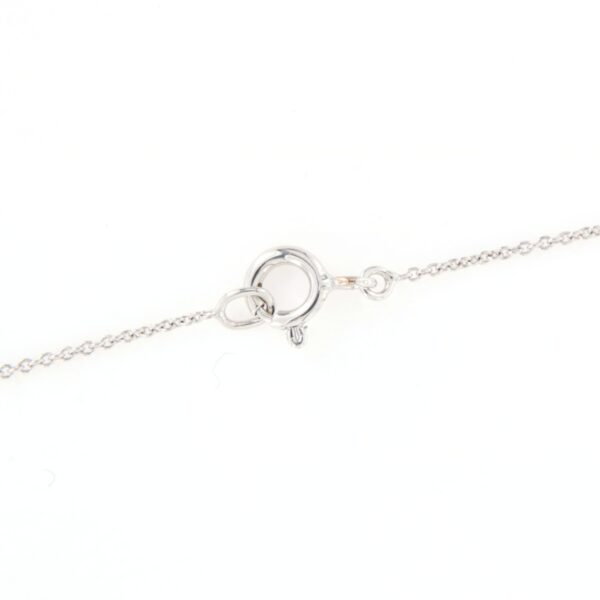 Collier oro bianco 18 kt Croce Diamanti Neri - immagine 3