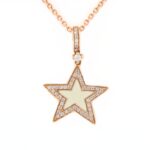 Collier Oro Stella Smalto Bianco Diamanti Crivelli - immagine 5