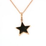 Collier Oro Stella Smalto Bianco Diamanti Crivelli - immagine 4
