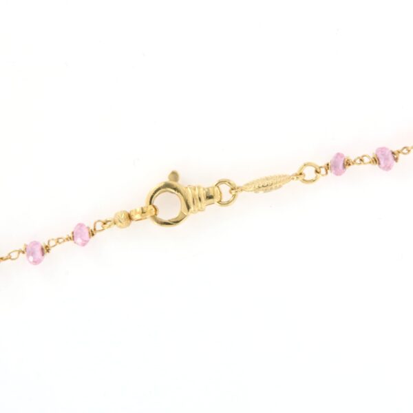 Collana Oro Giallo Quarzo Rosa Sun Day - immagine 3