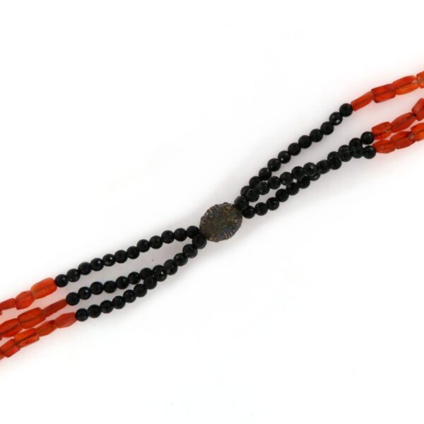 Collana Girogola Onice Corniola Oro Giodoro - immagine 3