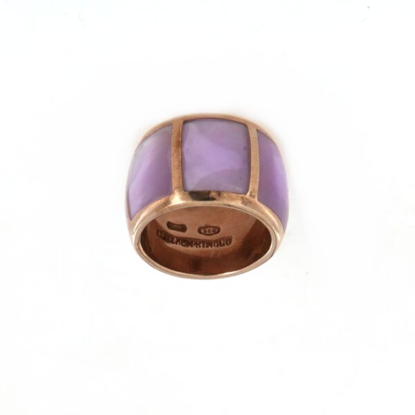 Anello Argento Madreperla Viola Adami & Martucci