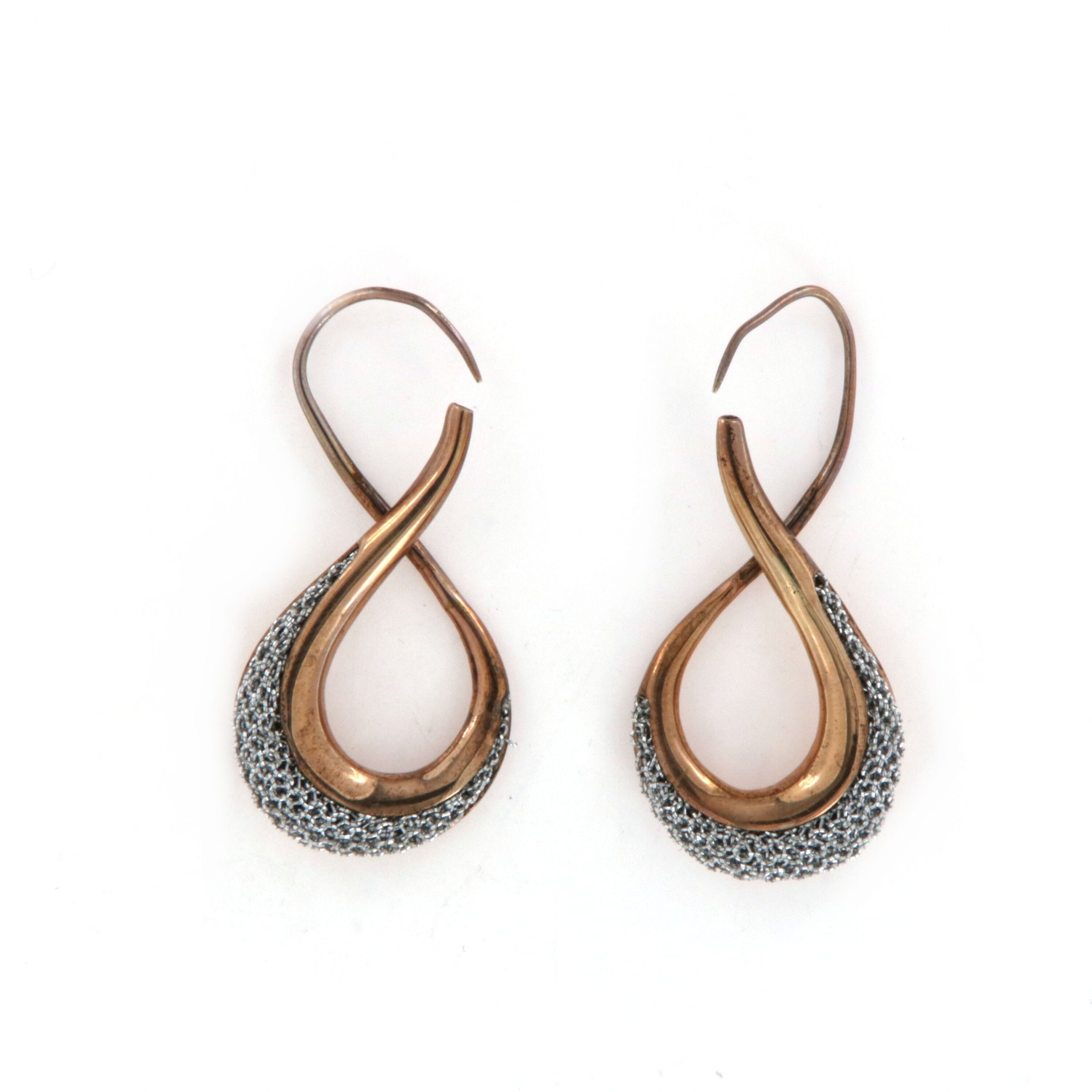 Orecchini Argento Tessuto Adami & Martucci