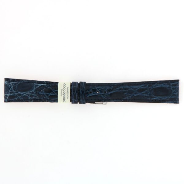 Cinturino Pelle Coccodrillo Blu Morellato 20mm