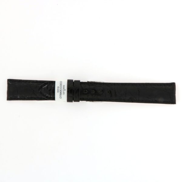 Cinturino Pelle Coccodrillo Nero Morellato 18mm