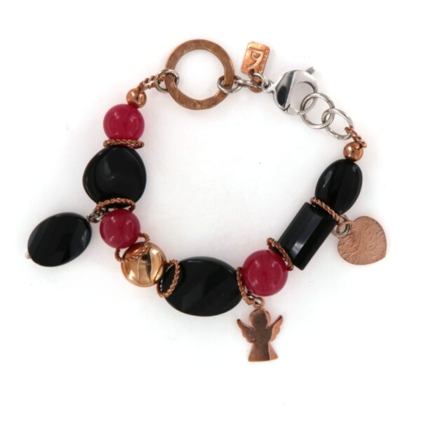 Bracciale Argento Onice Granato Laura Bellini - immagine 3