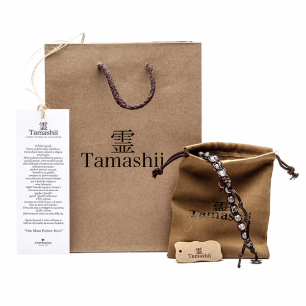 Bracciale Tamashii Giada Nera Incisa BHS900-145 - immagine 2