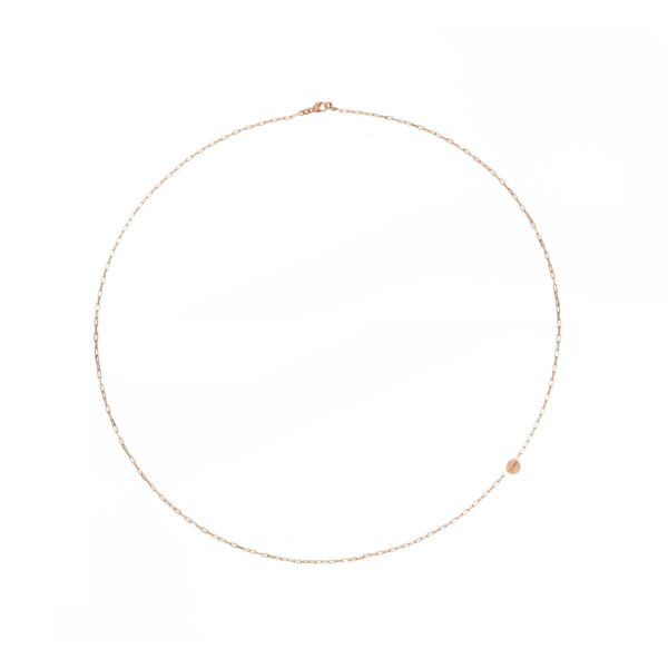 Collana Rue des Mille Rosata Maglia Sottile