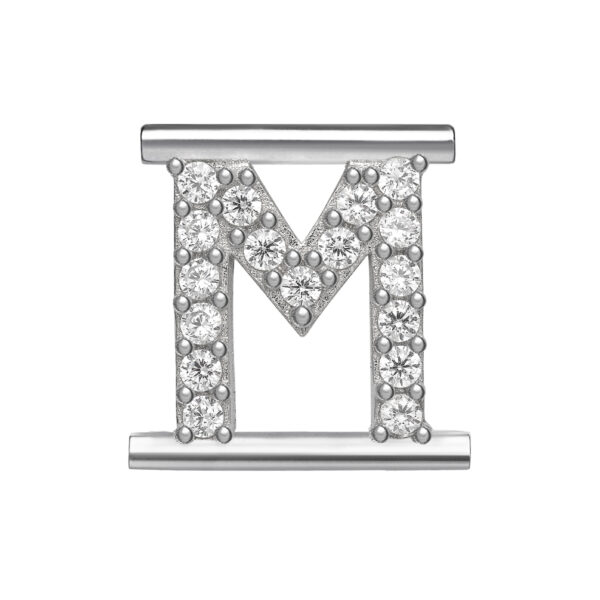 Charm Eleonora Giordani Lettera M Argento Zirconi