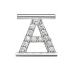 Charm Eleonora Giordani Lettera A Argento Zirconi