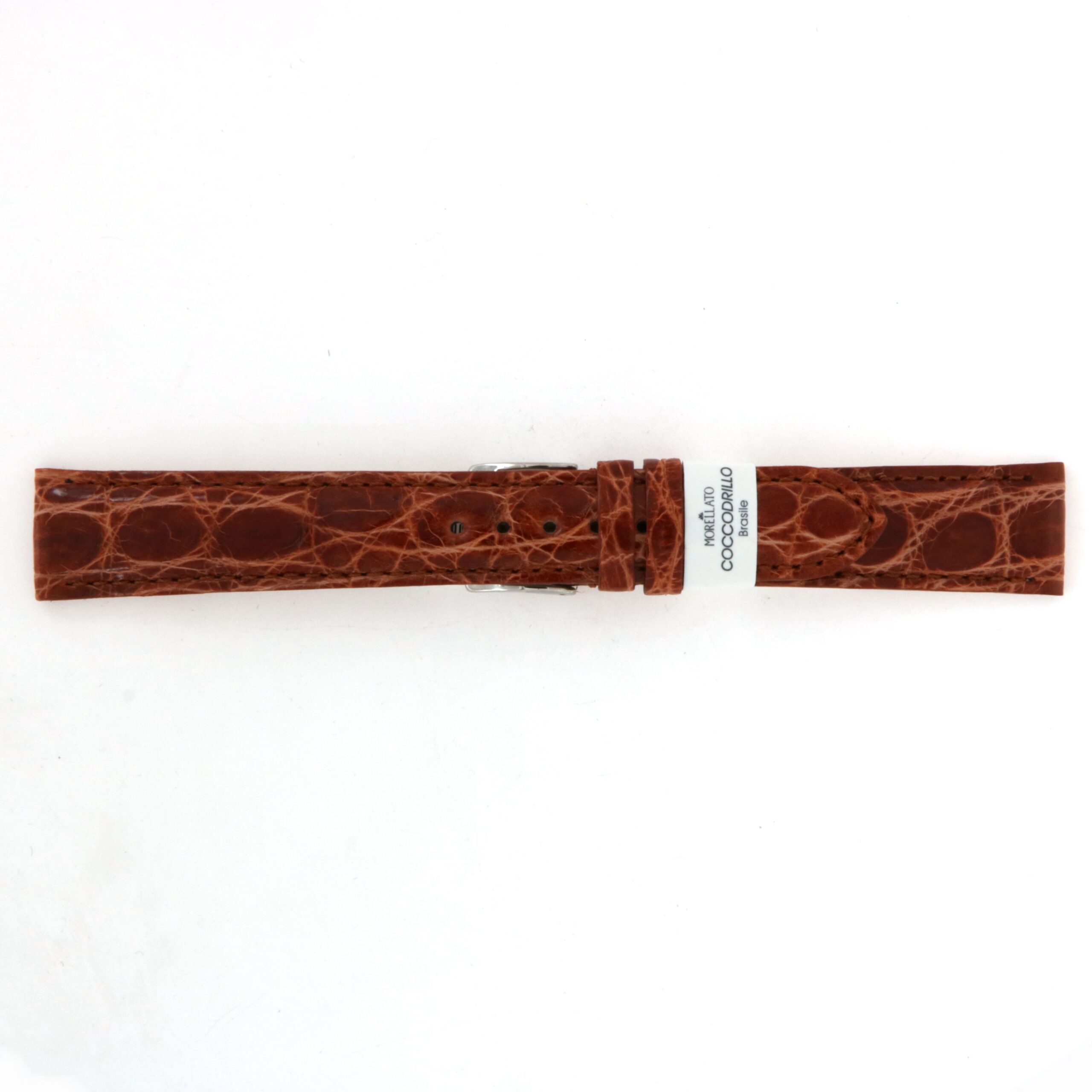Cinturino Pelle Coccodrillo Marrone Morellato 18mm - Oroshop