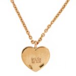 Collier Oro Cuore Diamanti Neri Bianchi Crivelli - immagine 4