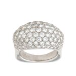 Anello Fascia Oro Bianco Diamanti Crivelli