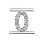 Charm Eleonora Giordani Numero 0 Argento Zirconi