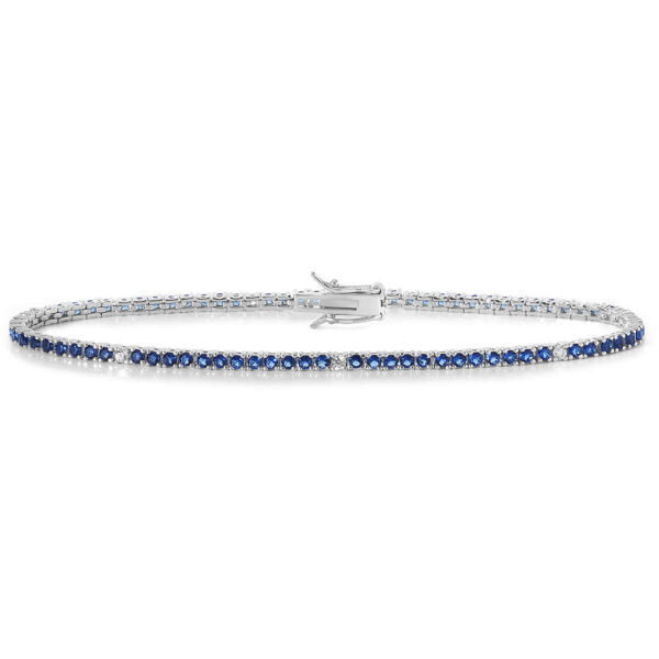 Bracciale Tennis Comete Zirconi Blu Bianchi BRA174