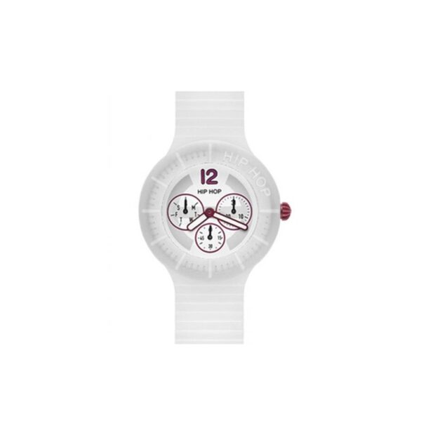 Orologio Hip Hop Uomo Multifunzione Bianco HWU0183