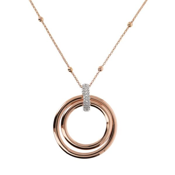 Collana Bronzallure Doppio Cerchio WSBZ01375.WR