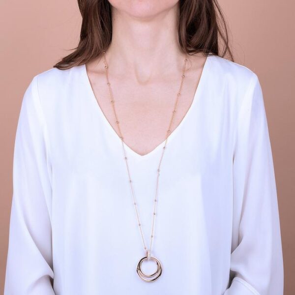 Collana Bronzallure Doppio Cerchio WSBZ01375.WR - immagine 3