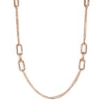 Collana Lunga Multifilo con Maglie Ovali - immagine 3