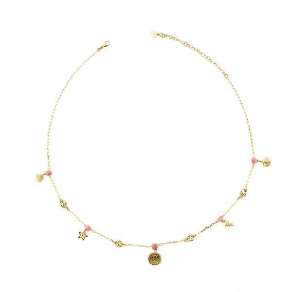 Collana Rue des Mille Charms Conchiglie Rosa