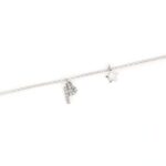 Bracciale Versari Lettera P Zirconi Argento Stella